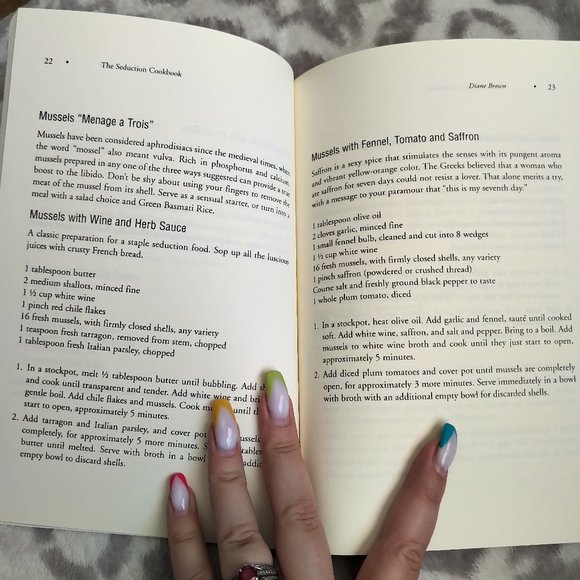 The Seduction Cookbook Diane Brown recipes aphrodisiac cooking - Picture 3 of 4